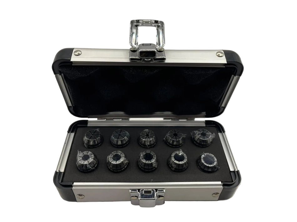 10 Teiliger - ER16 Spannzangensatz 0,008MM im Aluminiumkoffer