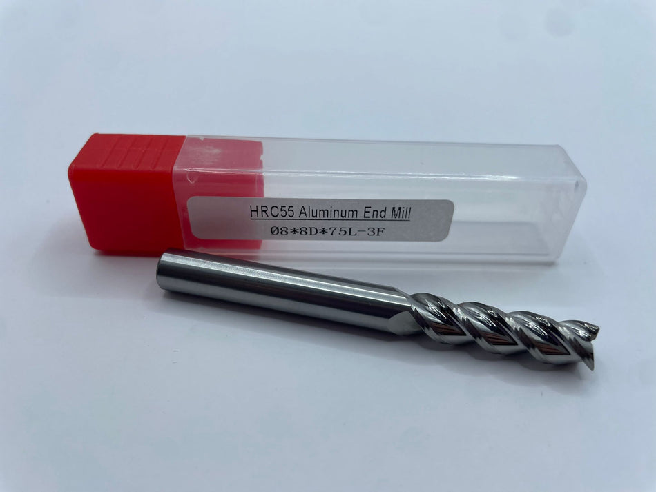 VHM-Schaftfräser, unbeschichtet, 8mm