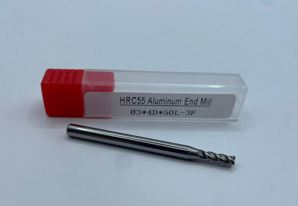 VHM-Schaftfräser, unbeschichtet, 3mm