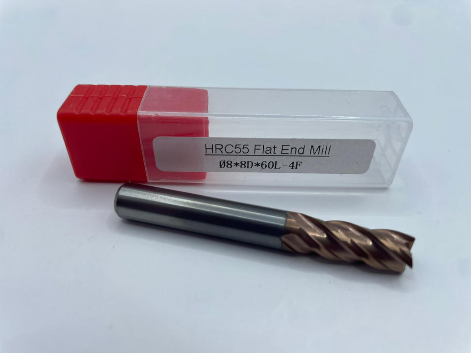 VHM-Schaftfräser, HRC55, 8mm