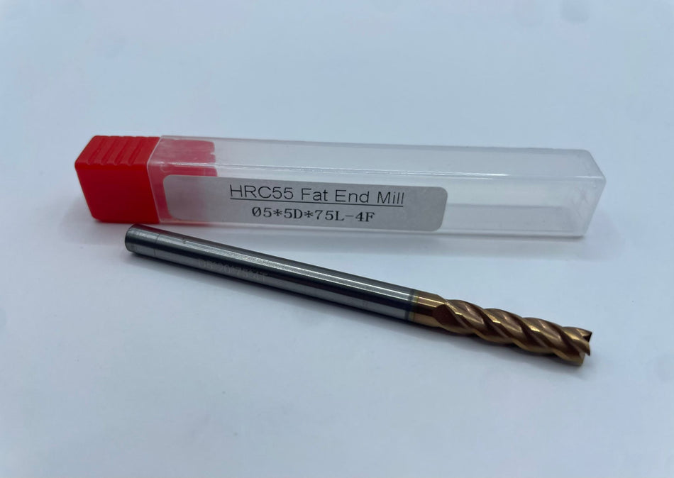 VHM-Schaftfräser, HRC55, 5mm, lang