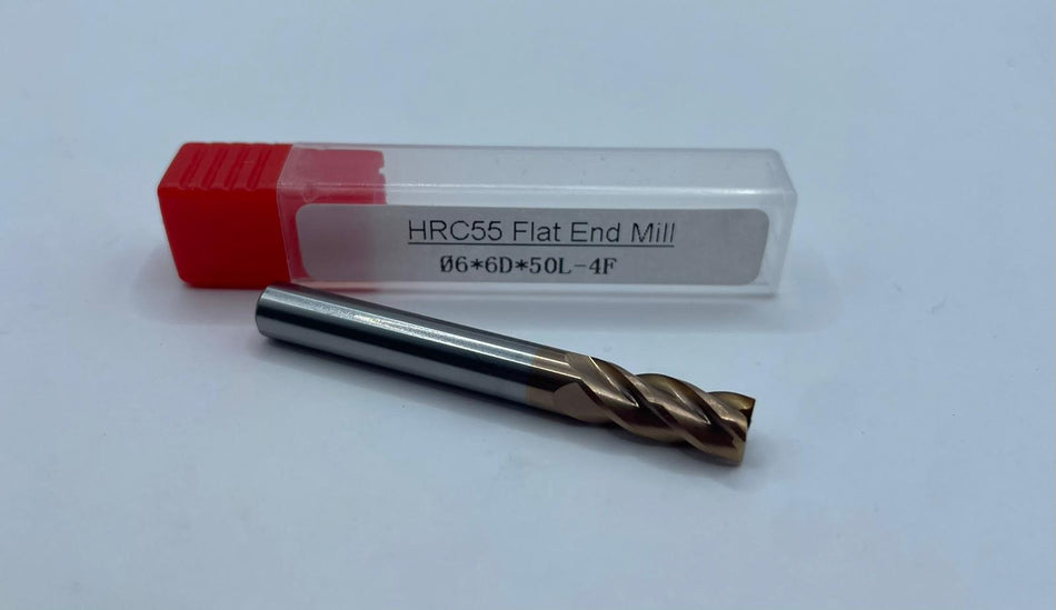 VHM-Schaftfräser, HRC55, 6mm