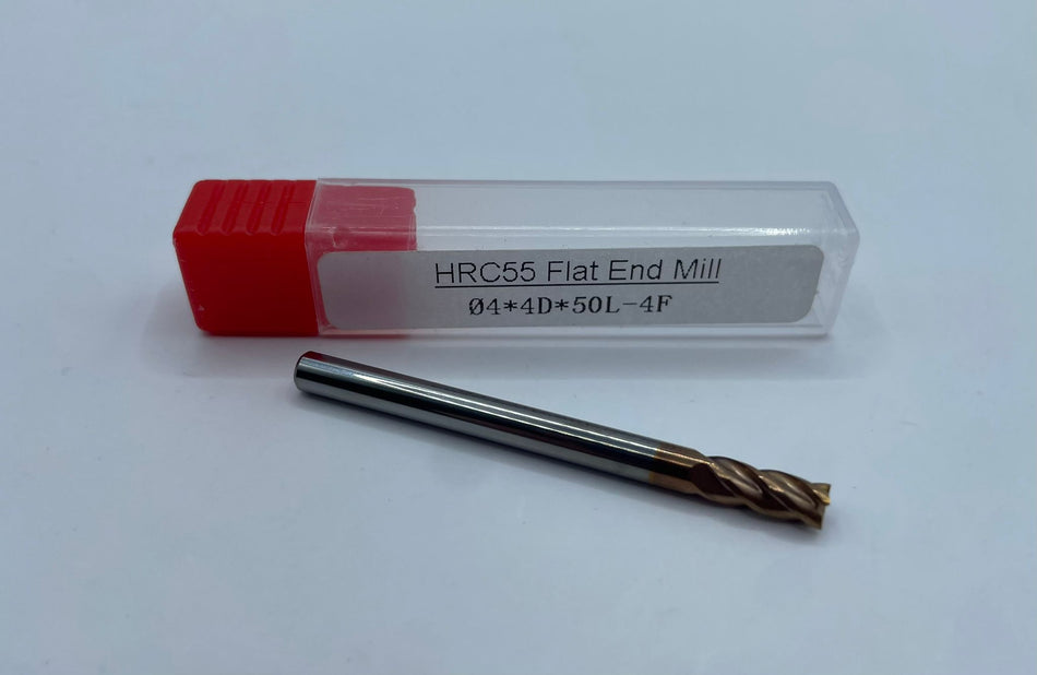 VHM-Schaftfräser, HRC55, 4mm