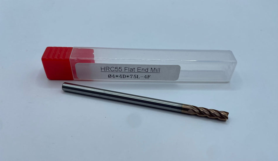 VHM-Schaftfräser, HRC55, 4mm, lang