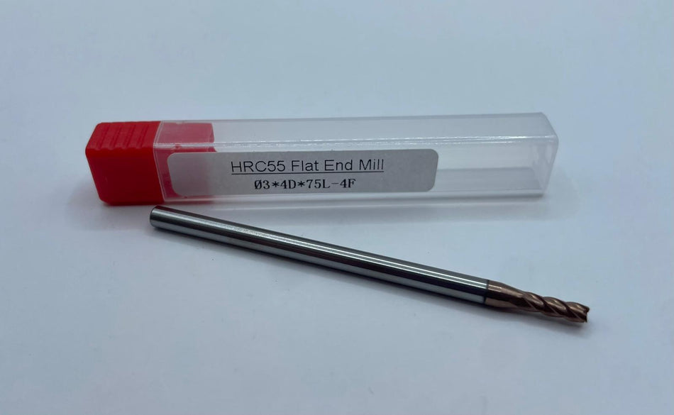 VHM-Schaftfräser, HRC55, 3mm, lang