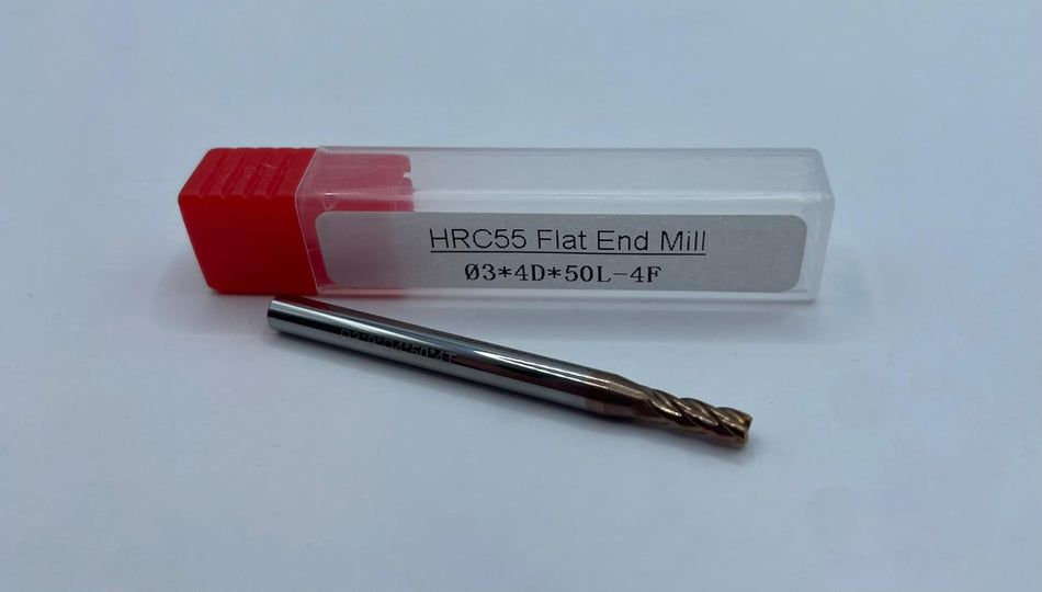 VHM-Schaftfräser, HRC55, 3mm